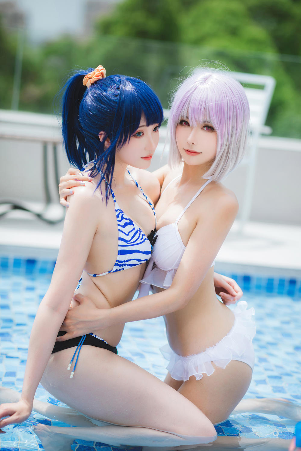 Momoko葵葵&瓜希酱  SSSS.GRIDMAN宝多六花&新条茜 泳装[85P-472MB]