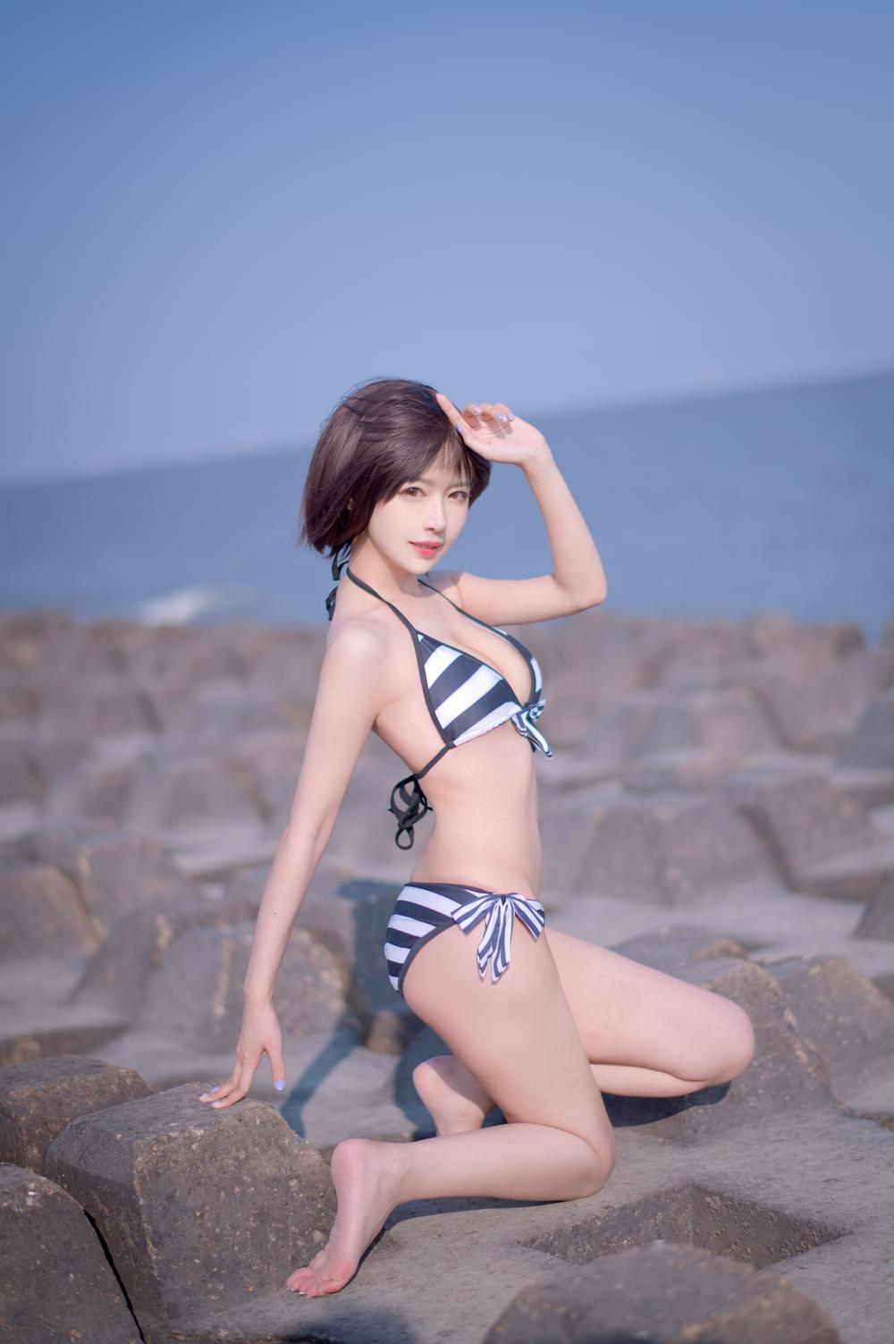 Shika小鹿鹿  加藤惠 泳装 [17P-114MB]