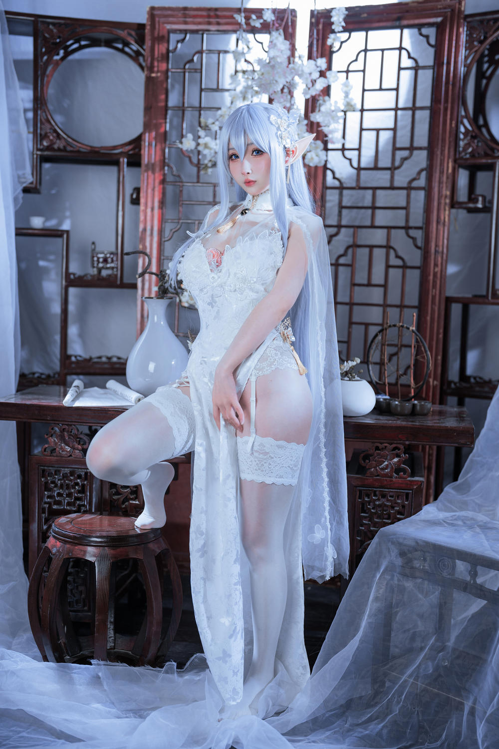 rioko凉凉子  阿尔比恩旗袍[43P11V-898MB]