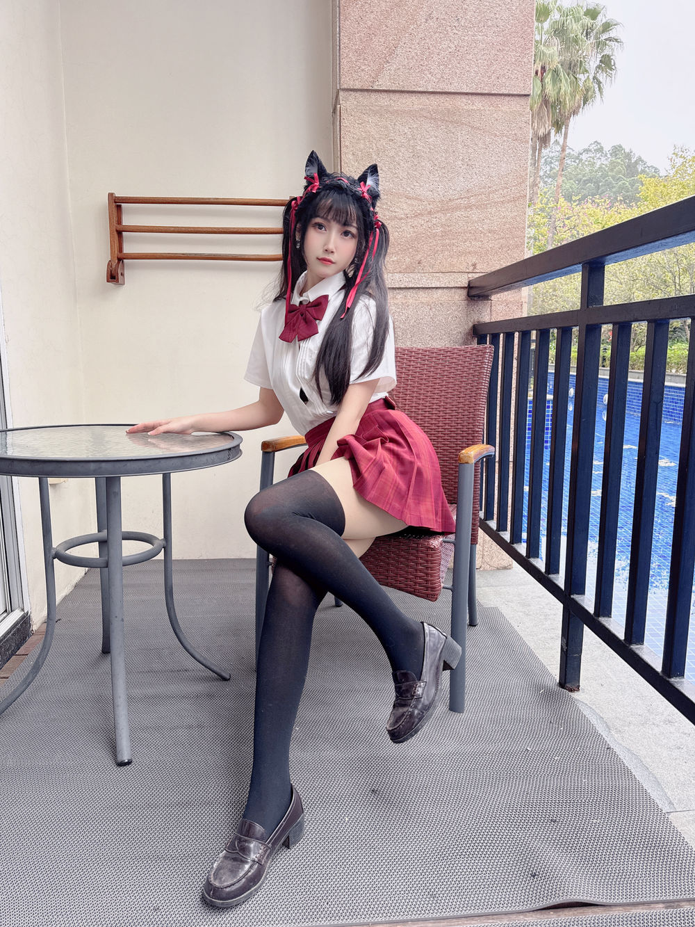 不呆猫  温泉双马尾JK[22P1V-712MB]