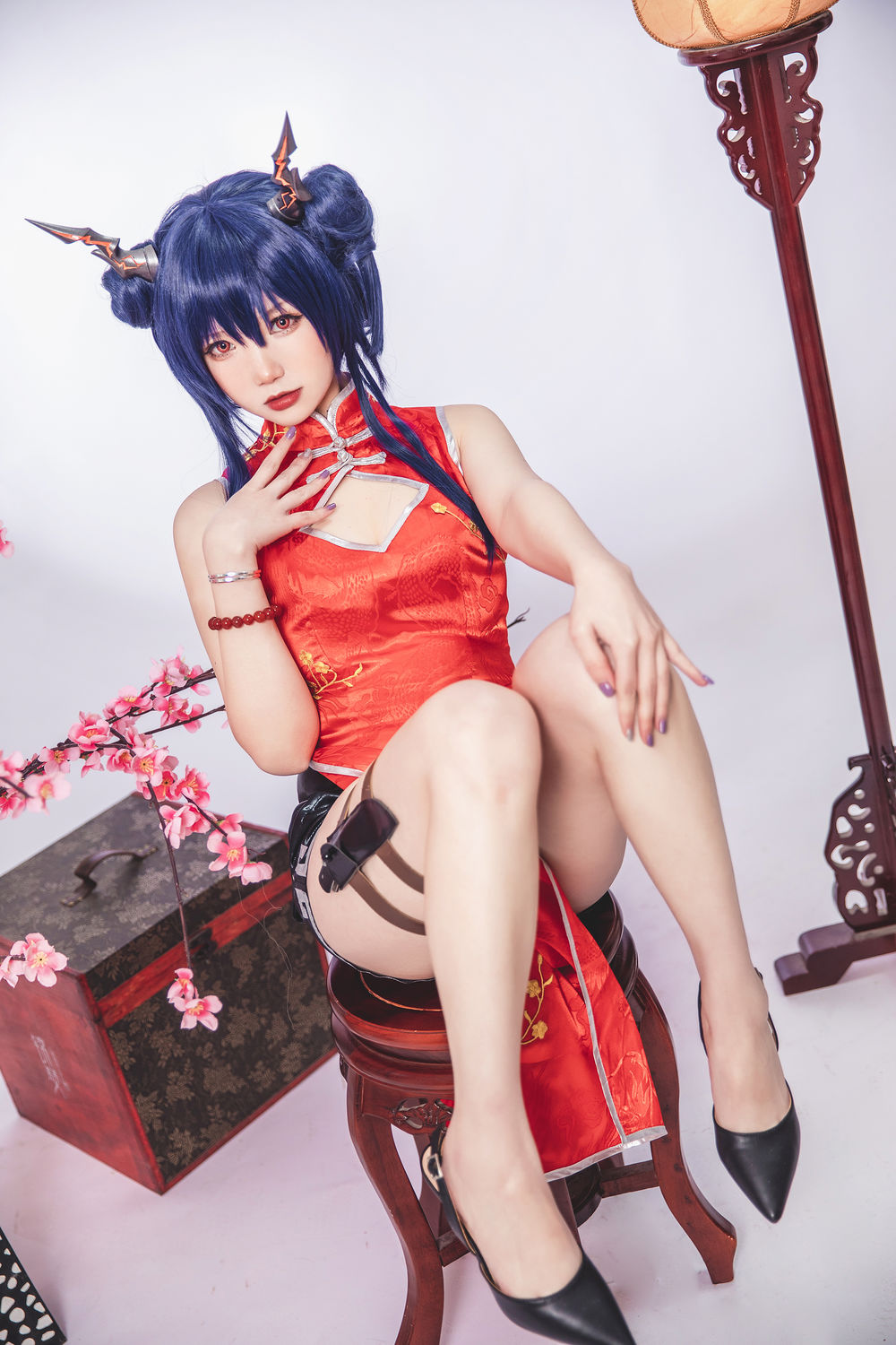 雪晴Astra 明日方舟 陈 旗袍 [18P-56.9MB]